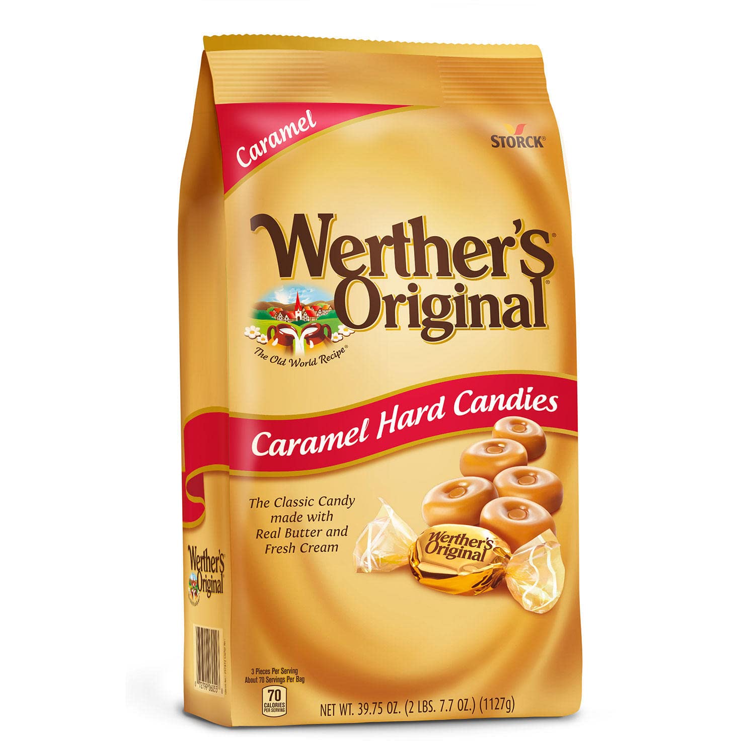 Werther's Original Caramel Coffee Hard Candy - Individually Wrapped Hard Candies for Halloween, Parties, or Snacks - 2.65 oz Bags (Pack of 3)