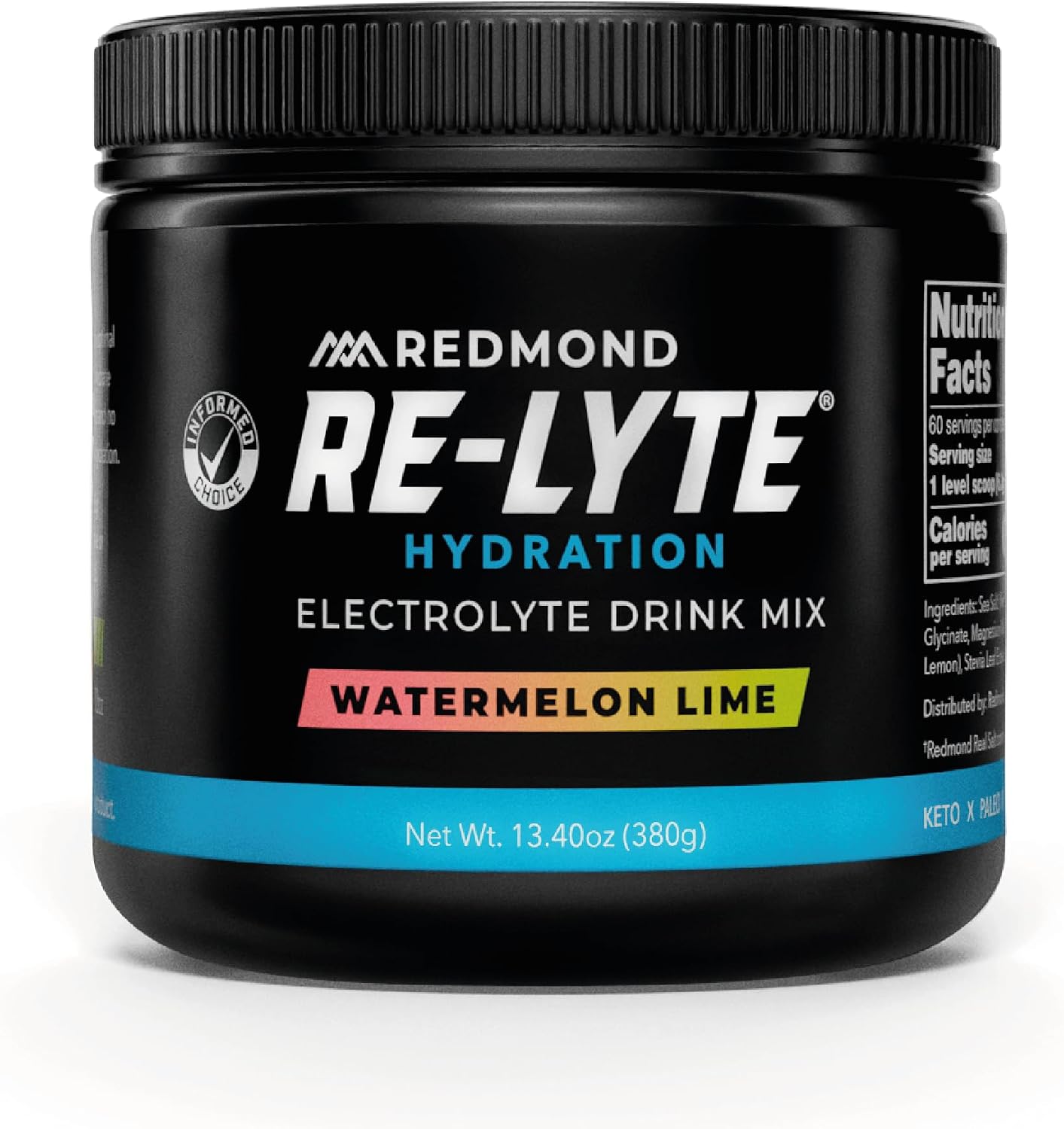 REDMOND Re-Lyte Sugar Free Electrolyte Powder Drink Mix (Mixed Berry)