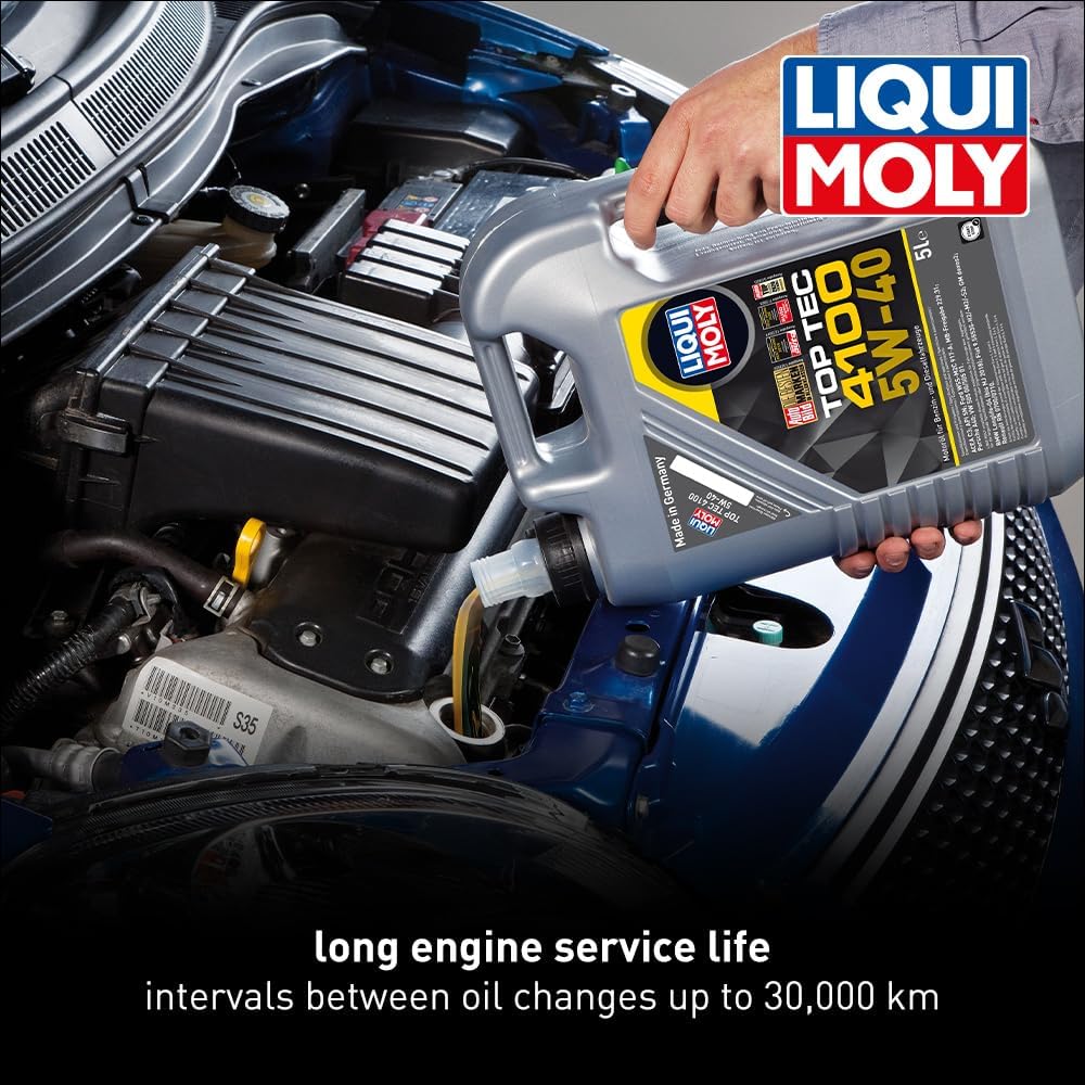 LIQUI MOLY Top Tec 4100 SAE 5W-40 | 1 L | Fully synthetic engine oil | SKU: 2329