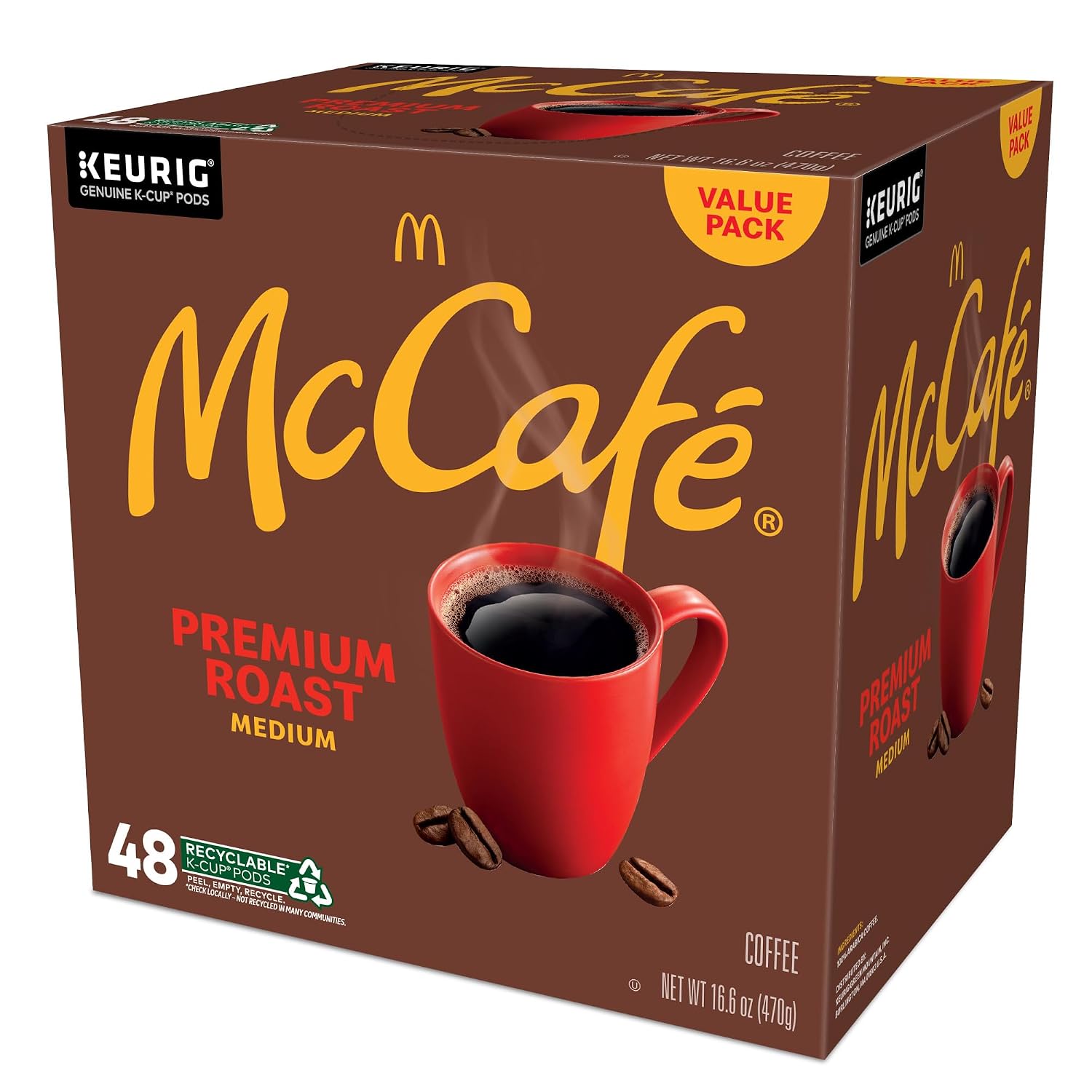 McCafe Premium Roast Coffee, Single Serve Keurig K-Cup Pods, Medium Roast, 84 Count