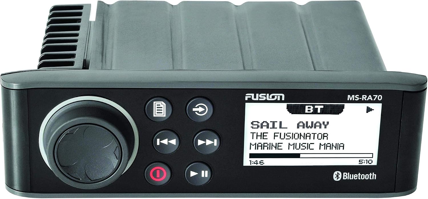 Fusion MS-RA70 Marine Radio System with MS-RA70DC Din Cage