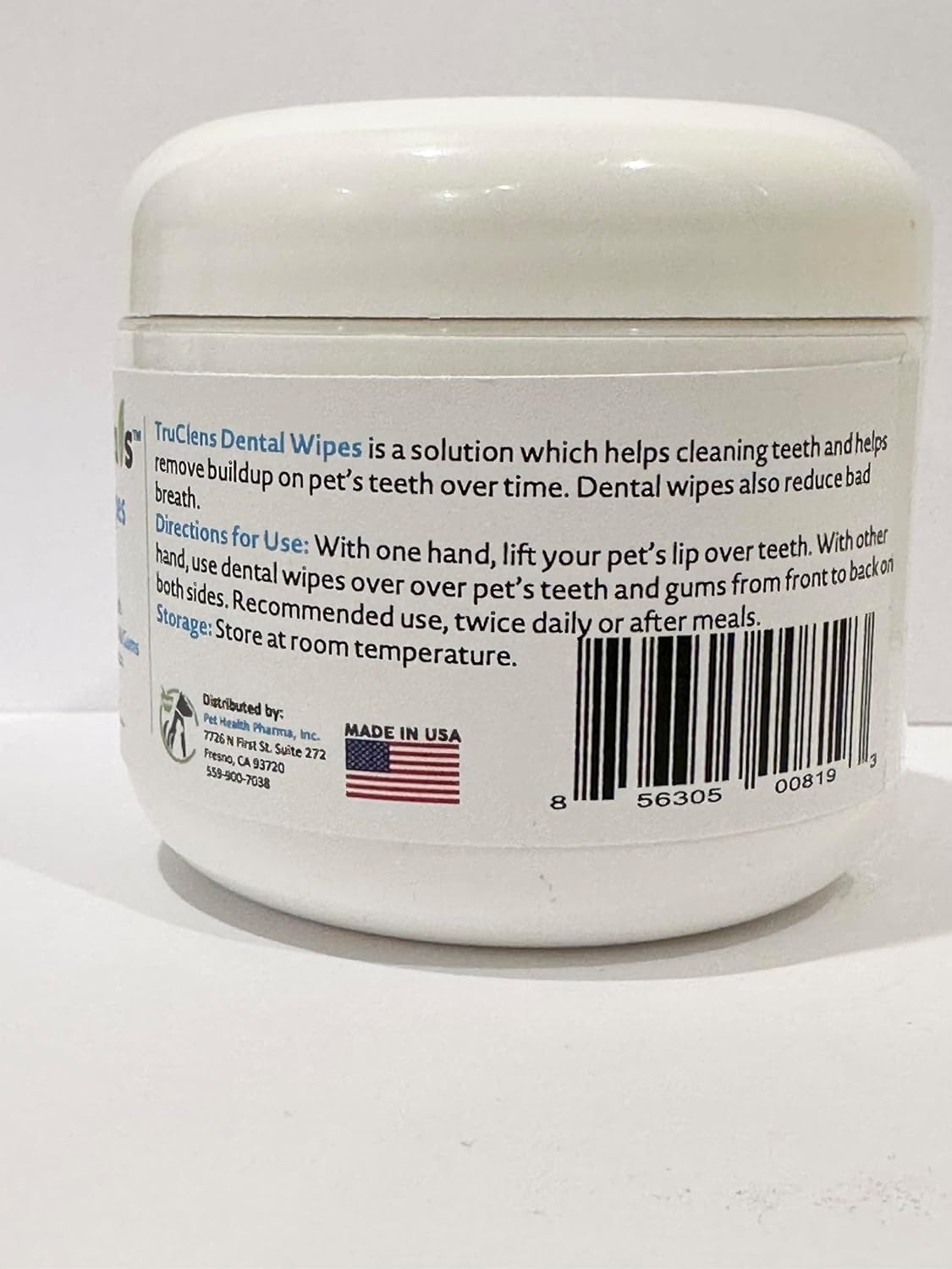 Truseb | Dental TRUCLENS Wipes for Dogs and Cats (50ct Wipes)