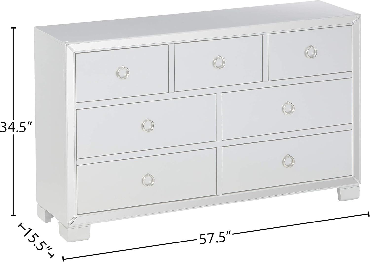 Acme Furniture Voeville II Platinum Dresser