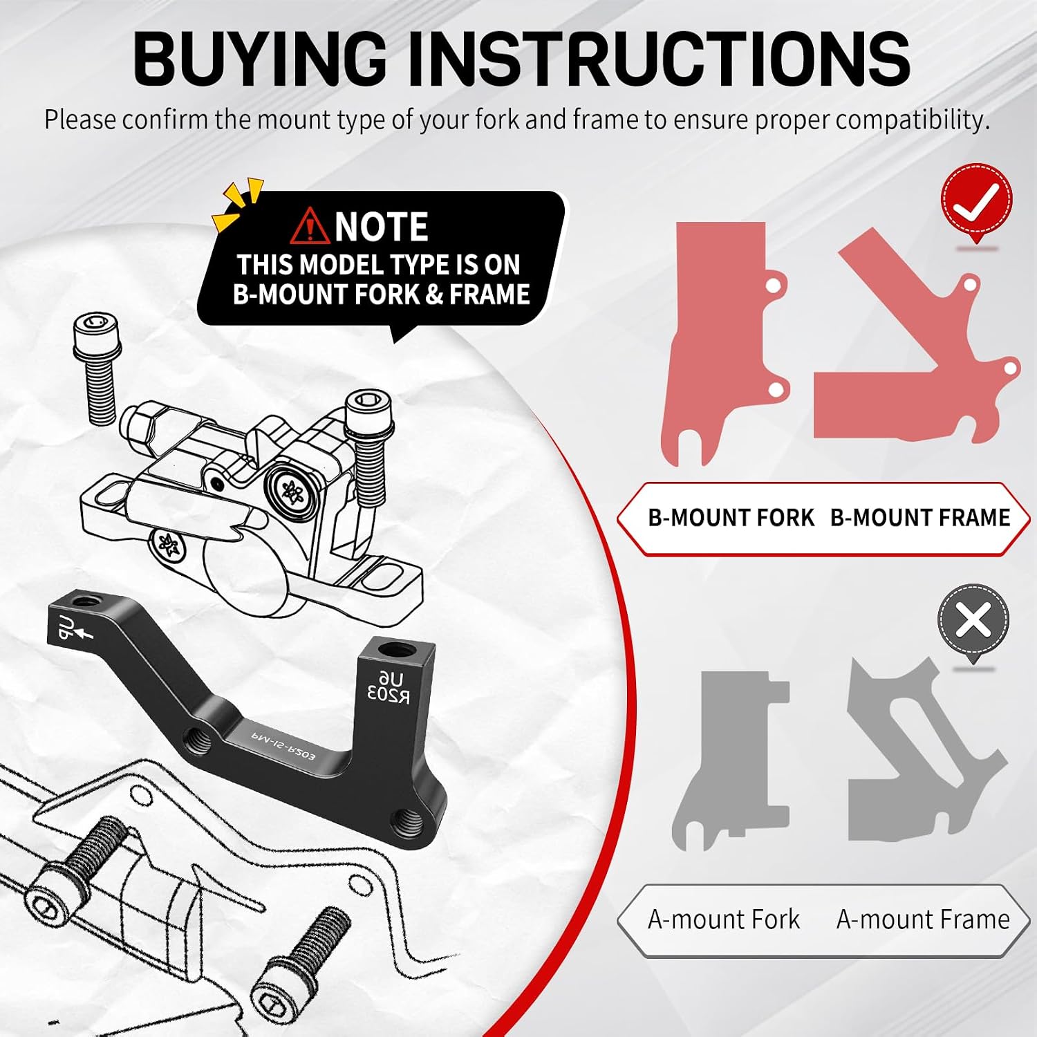 BUCKLOS MTB is Frame Rear 180mm Disc Brake Caliper Mount Adapter Parts