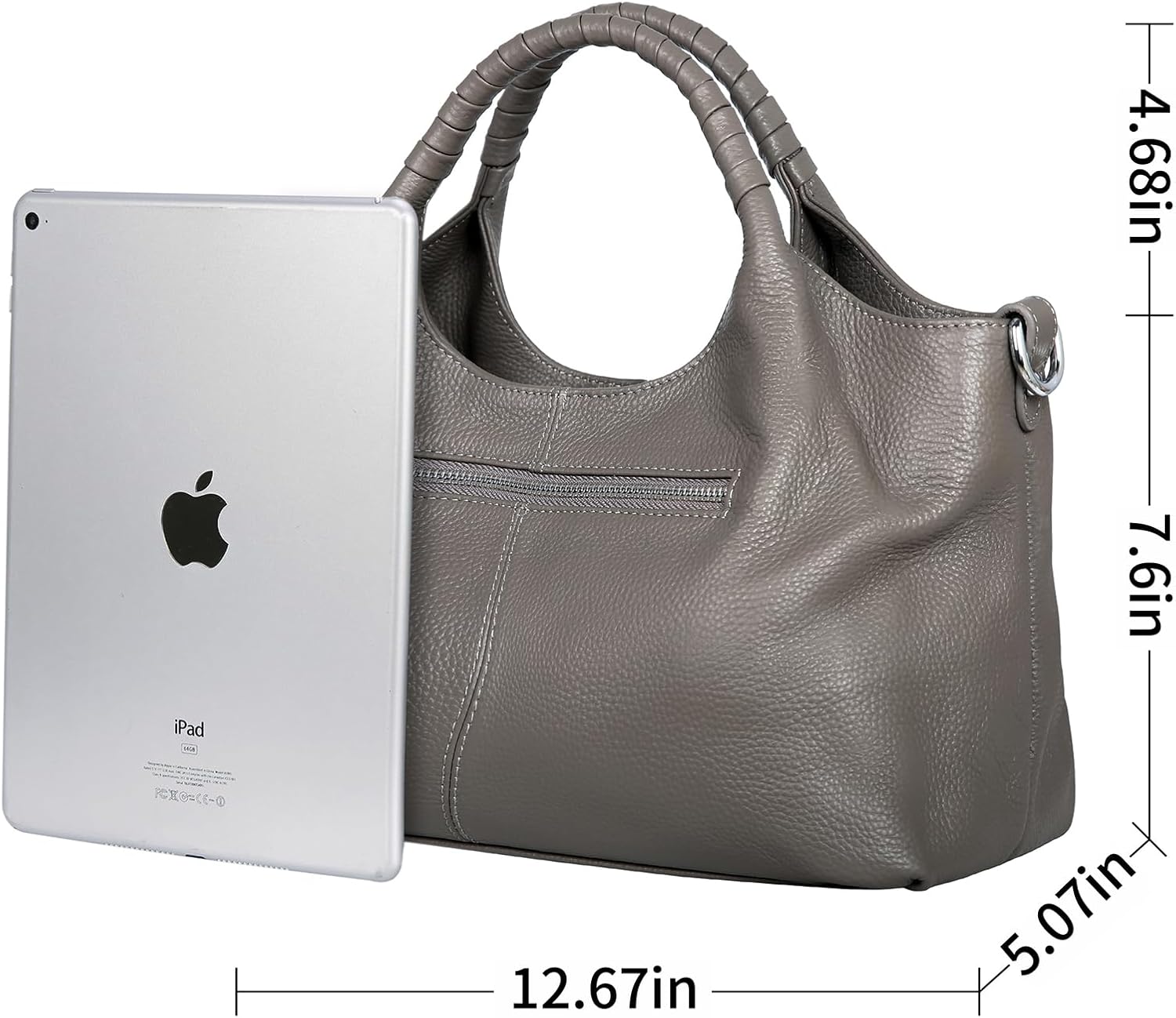 Iswee Leather Satchel Women Purse and Handbag Crossbody Shoulder Bag Hobo | Genuine Cowhide Leather Tote Top Handle Bag Soft & Durable Medium Size Bags with Detachable Multiple Pocketbooks Trendy