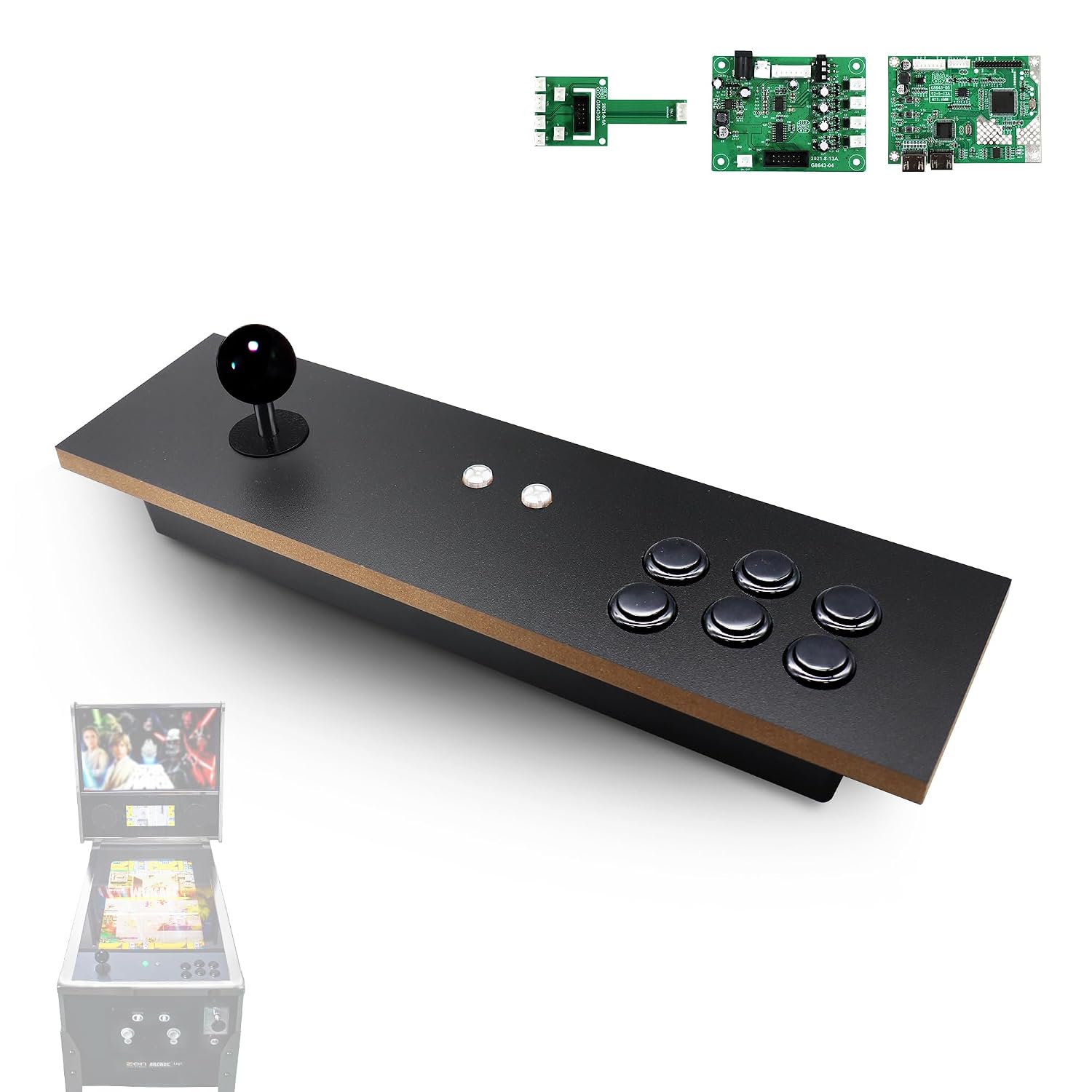 IntecGaming Switch Fighting Stick for Arcade1Up'S Digital Pinball - Expand Your arcade 1up Pinball Games, Play Your Switch on The Pinball
