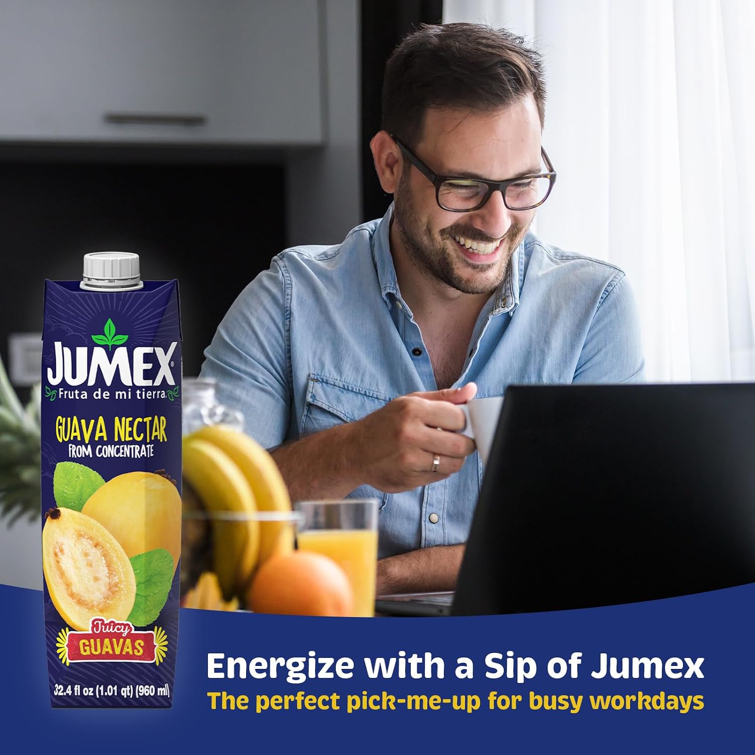 Jumex Mango Nectar Juice & Peach Nectar - Made with Fresh Fruit Puree - Tropical Fruit Juice Concentrate for Smoothie Mix, Cocktail Mixers & Kids Beverages - 11.3oz, 12 Pack Canned Drinks