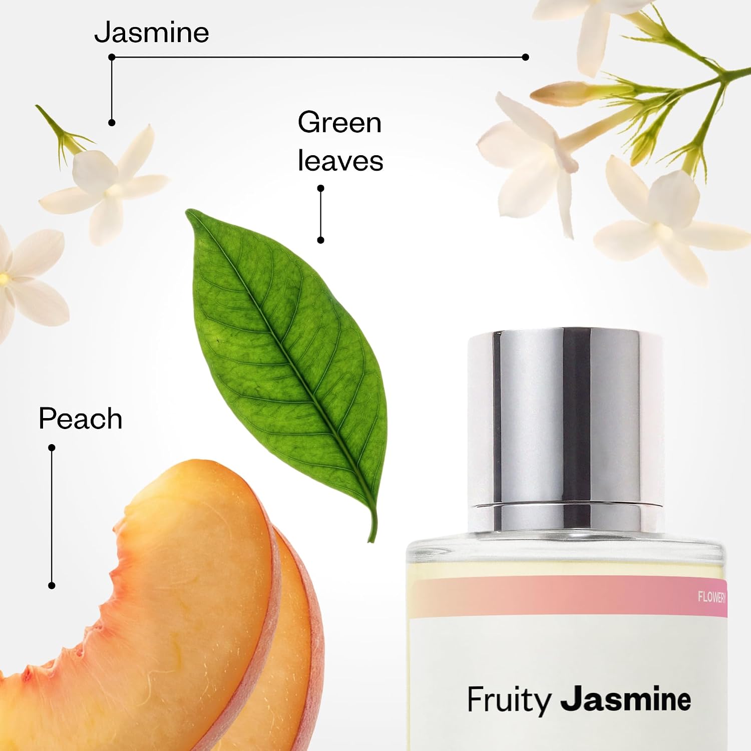 Dossier - Fruity Jasmine - Inspired by J'adore - Women EDP | 1.7 fl oz (50ml) - Jasmine Perfume - Fruity Jasmine Eau de Parfum for Women - Jasmine Oil