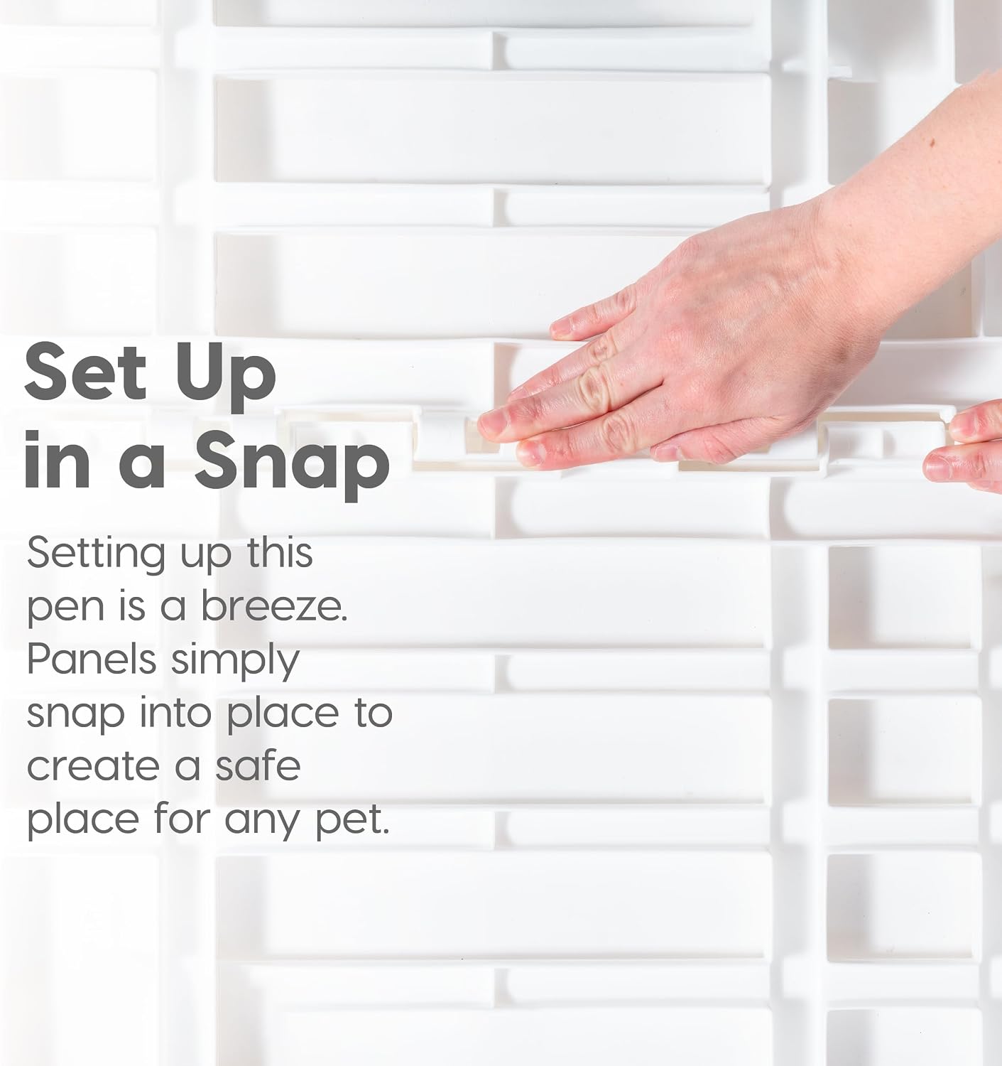 IRIS USA 4-Panel Dog Playpen, Pet Enclosure, Black | Pet Containment, Configurable Layout, Multi-Shape Setup, Custom Pen Configuration, Stable Non-Tip Base, Tool-Free Assembly