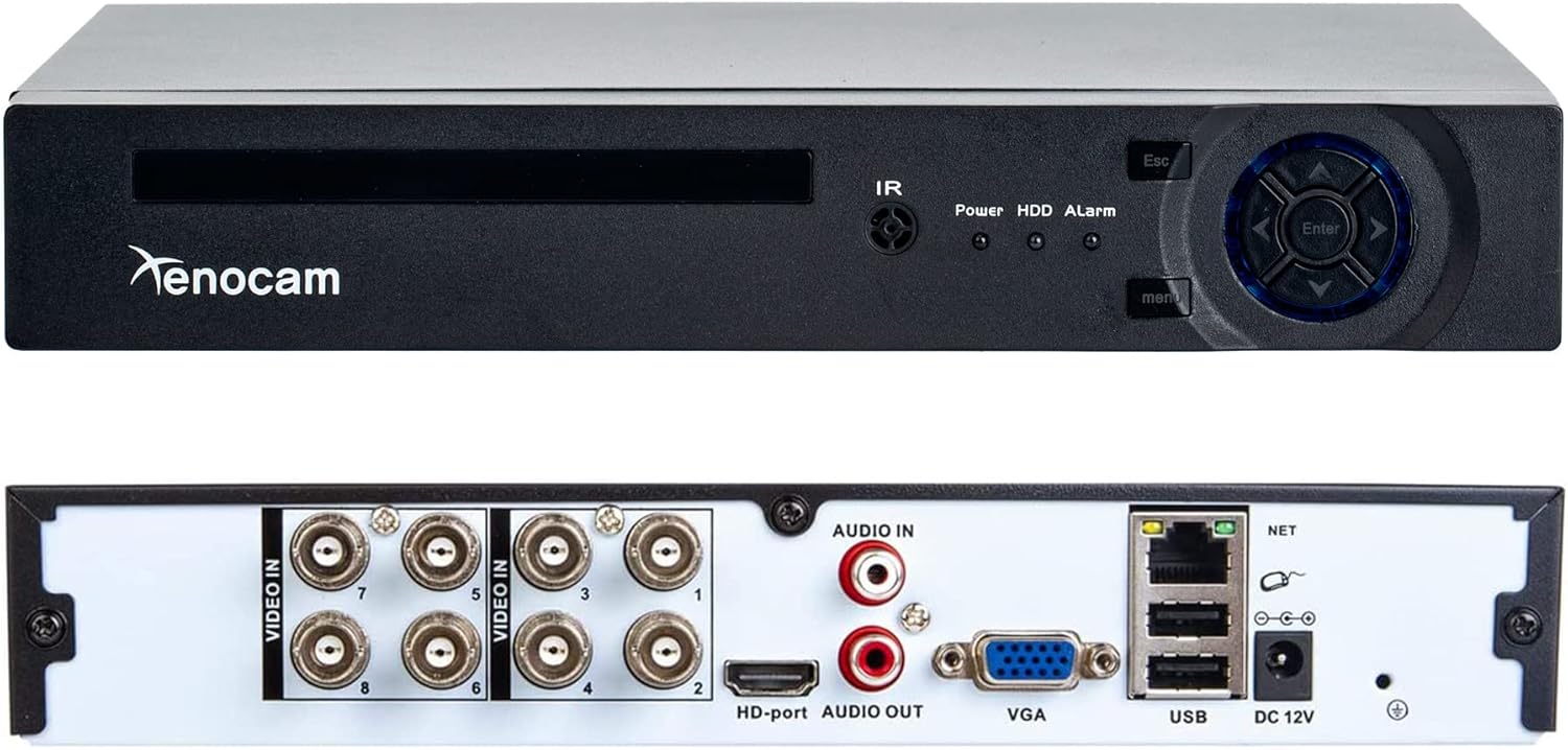 4CH 1080N Hybrid 5-in-1 AHD DVR (1080P NVR+1080N AHD+960H Analog+TVI+CVI) Standalone DVR CCTV Surveillance Security System Video Recorder Motion Detection， Hard Drive not Included