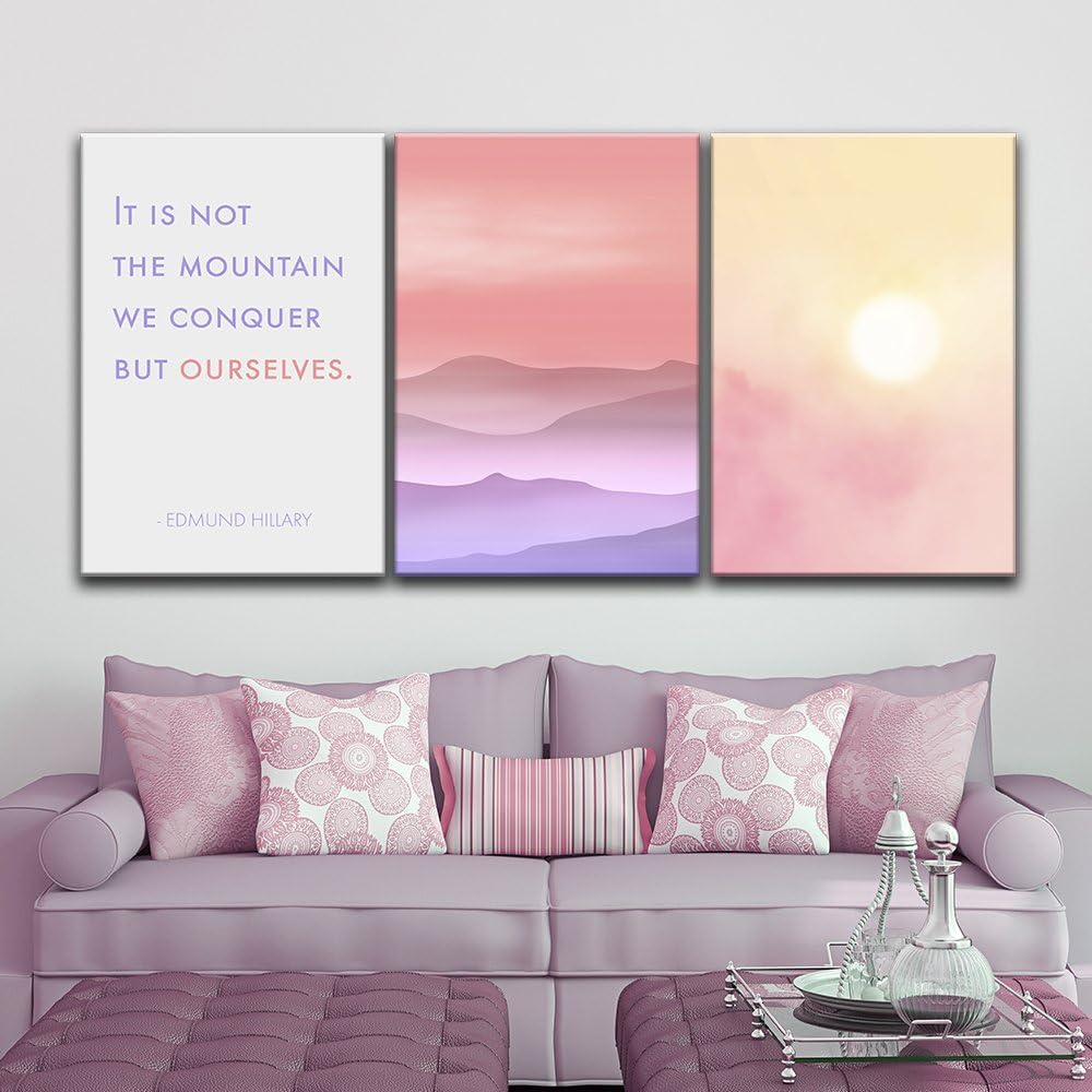 wall26 Canvas Prints Wall Art - Ocean Themed 3 Panel Wall Art with Wave,Anchor and Rudder - 16"x24" x 3 Panels