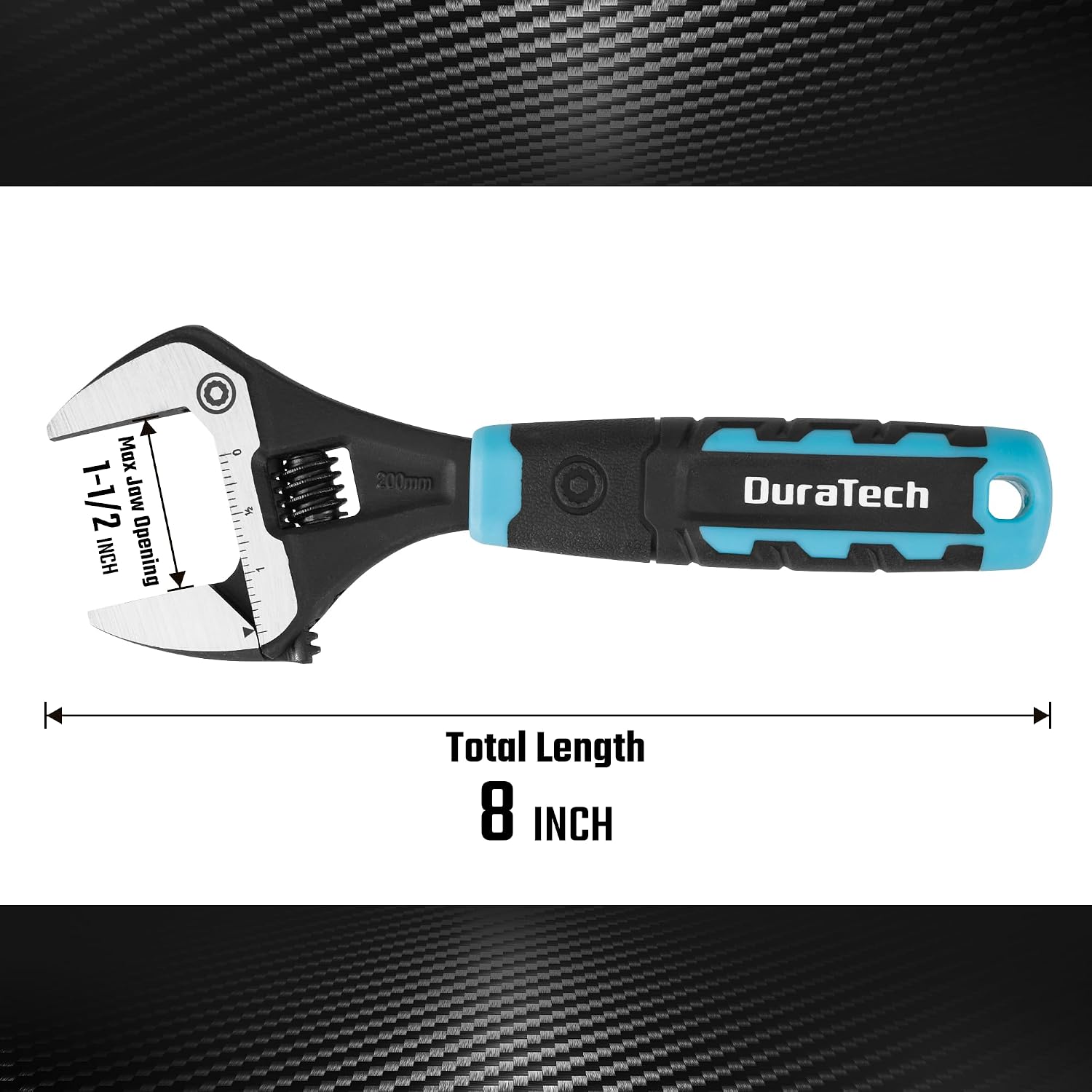 DURATECH 10-Inch Wide Jaw Adjustable Wrench
