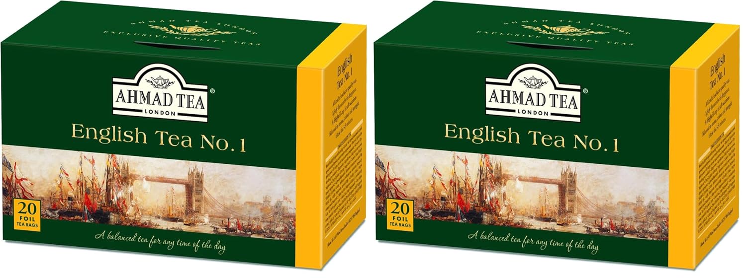 Ahmad Tea Green Tea, Green Tea Teabags 100 ct - Caffeinated & Sugar-Free