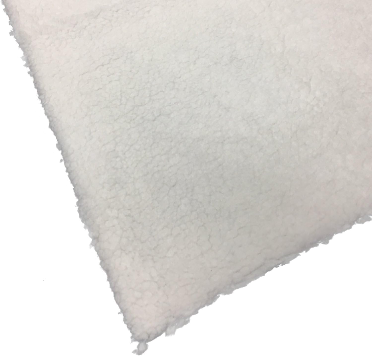 PCP Synthetic Sheepskin Fleece with Bed Pad, Wheelchair Cushion, Pressure Relief, Off-White, 30 Inch x 40 Inch