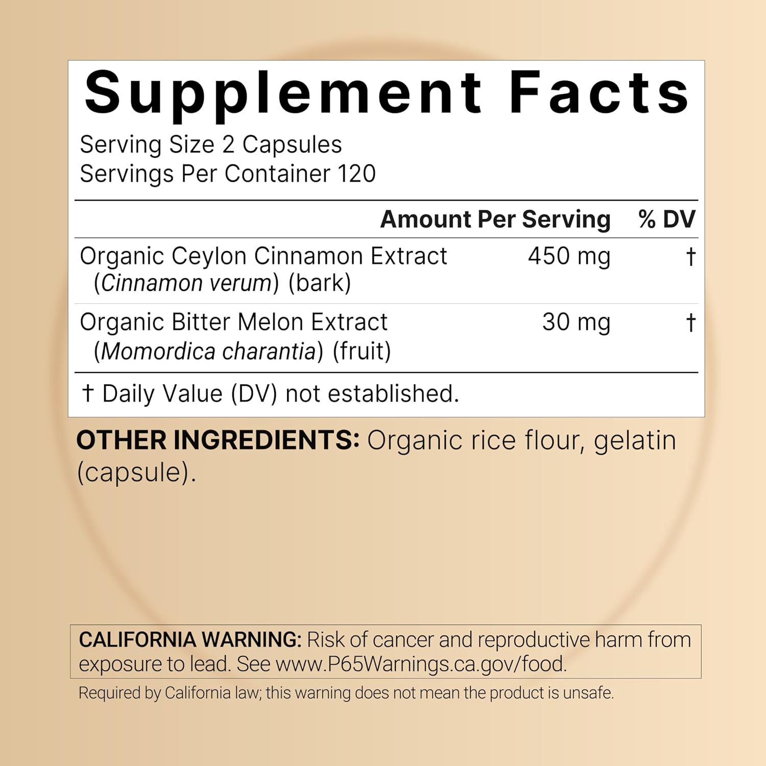 NatureBell 2 Pack Ceylon Cinnamon with Bitter Melon, 240 Capsules | Made with Organic Sri Lanka Ceylon Cinnamon and Organic Bitter Melon | Non-GMO