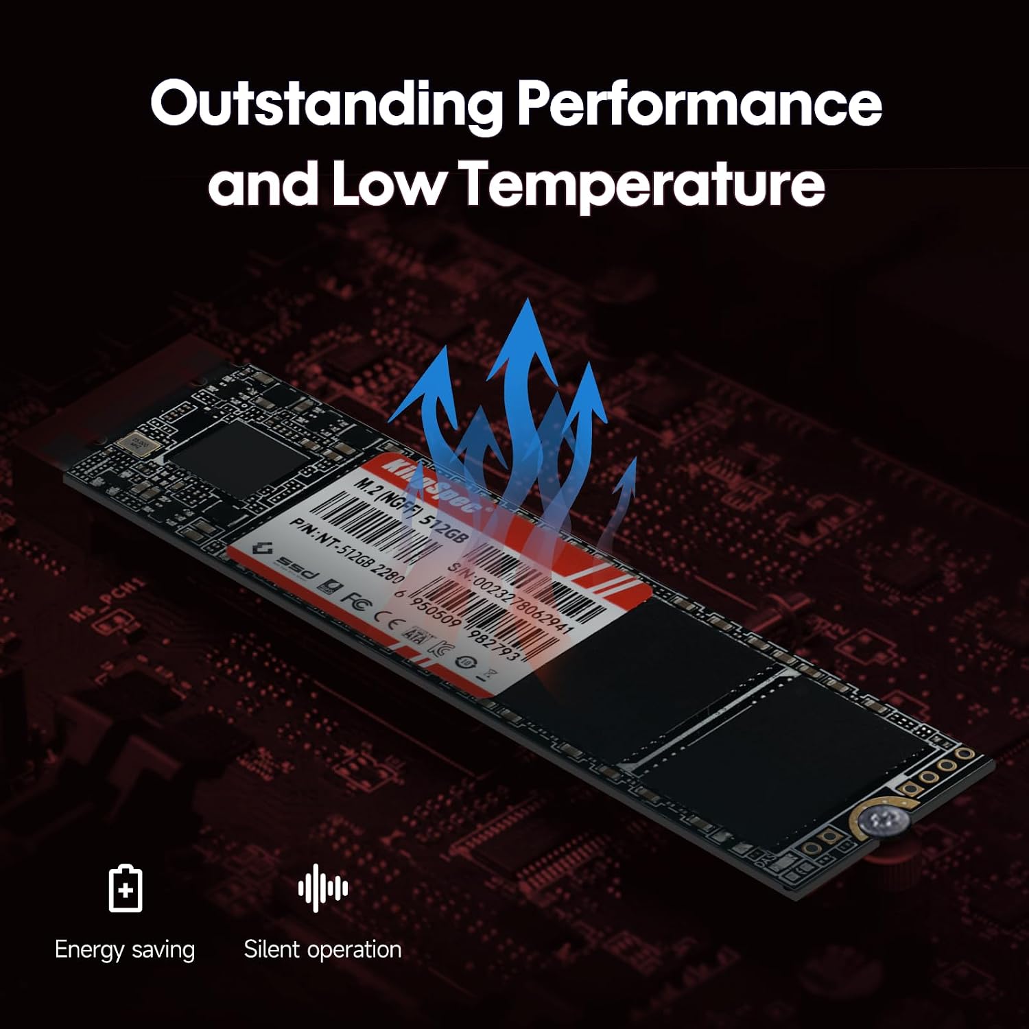 KingSpec 1TB M.2 SATA III 2280 SSD, NOT for NVMe Slots | SATA3 6Gb/s, B+M Key, Up to 550MB/s, Internal Solid State Drives for Laptop / Desktop Upgrades