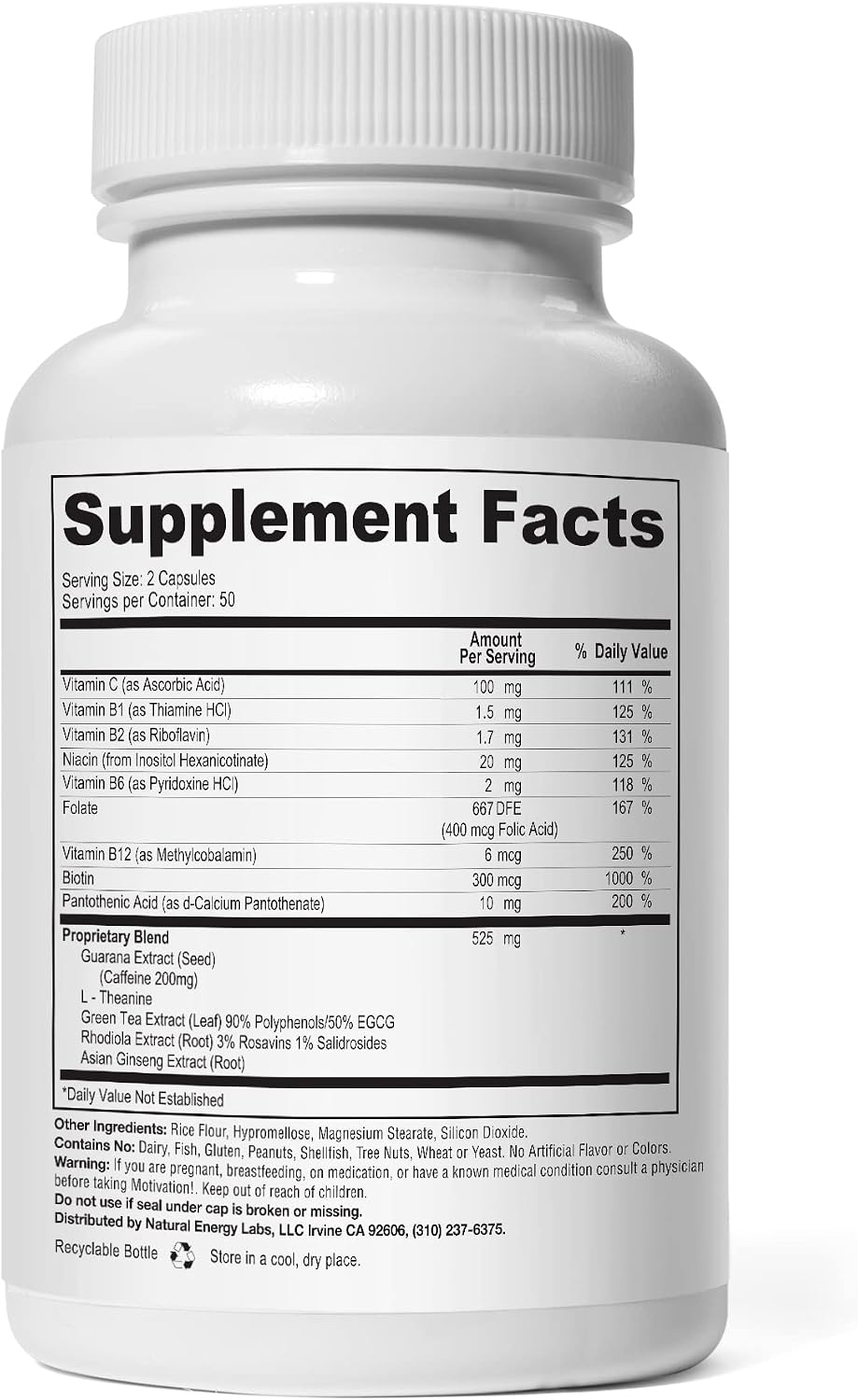 Motivation! Herbal Caffeine + Energy (5-Pack)