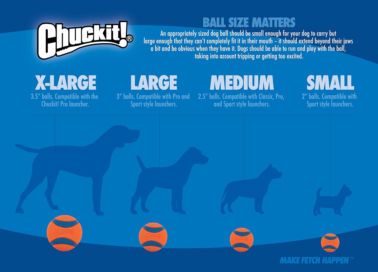 Chuckit! Air Fetch Ball Dog Toy, Small (2 Inch Diameter), for dogs 0-20 lbs, Pack of 2