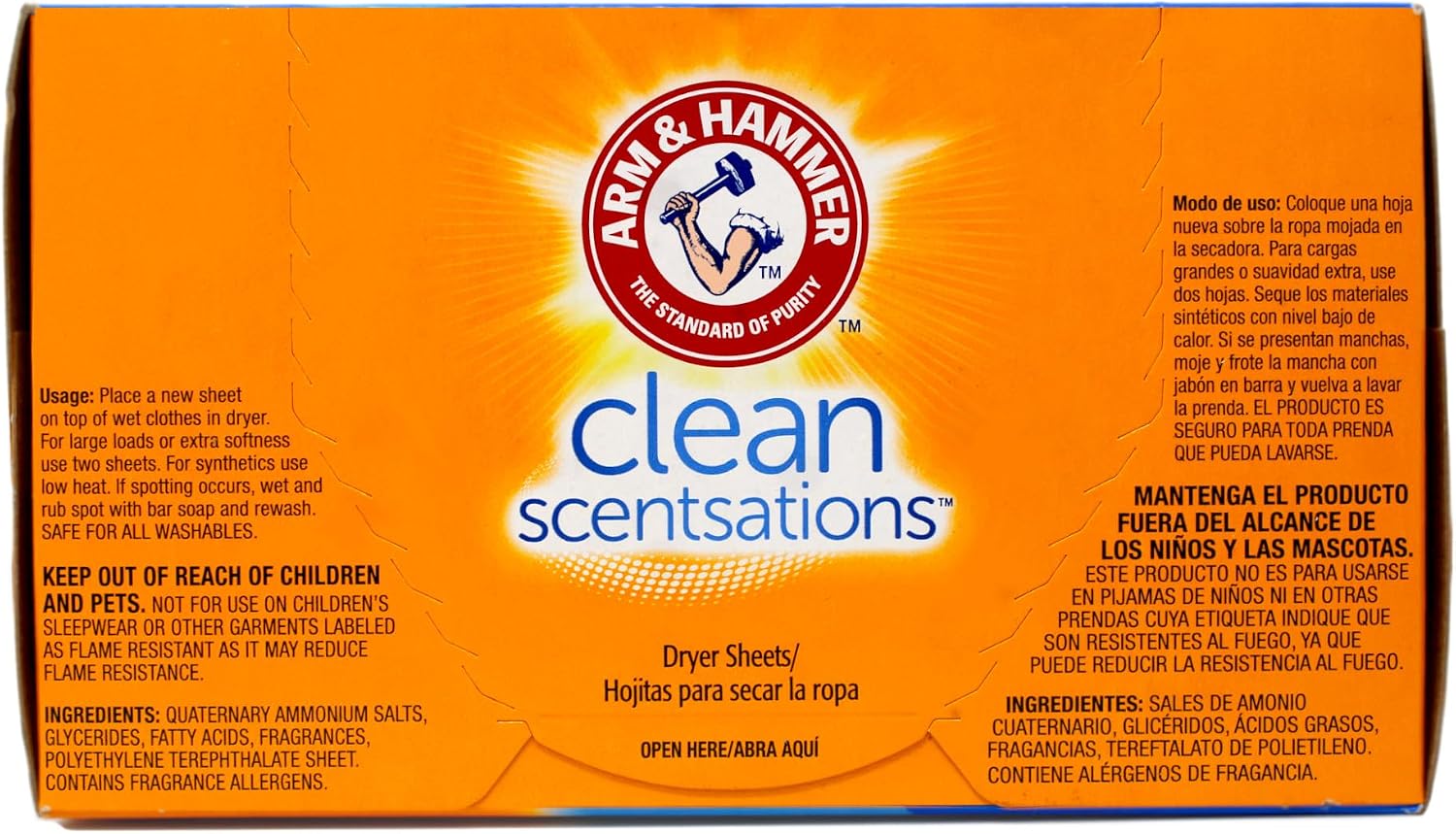 Arm & Hammer Fabric Softener Sheets, Purifying Waters, 200 ct