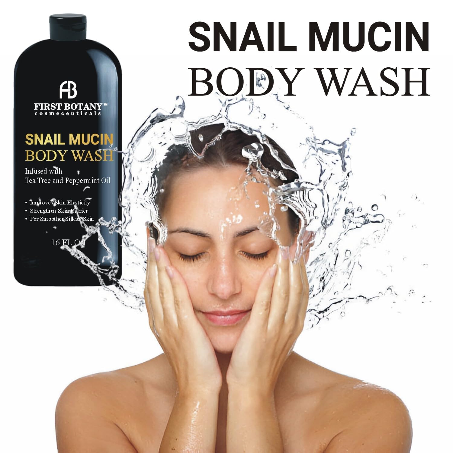Tea Tree Eucalyptus Body Wash & Skin Cleanser for Women & Men, 16 Fl Oz