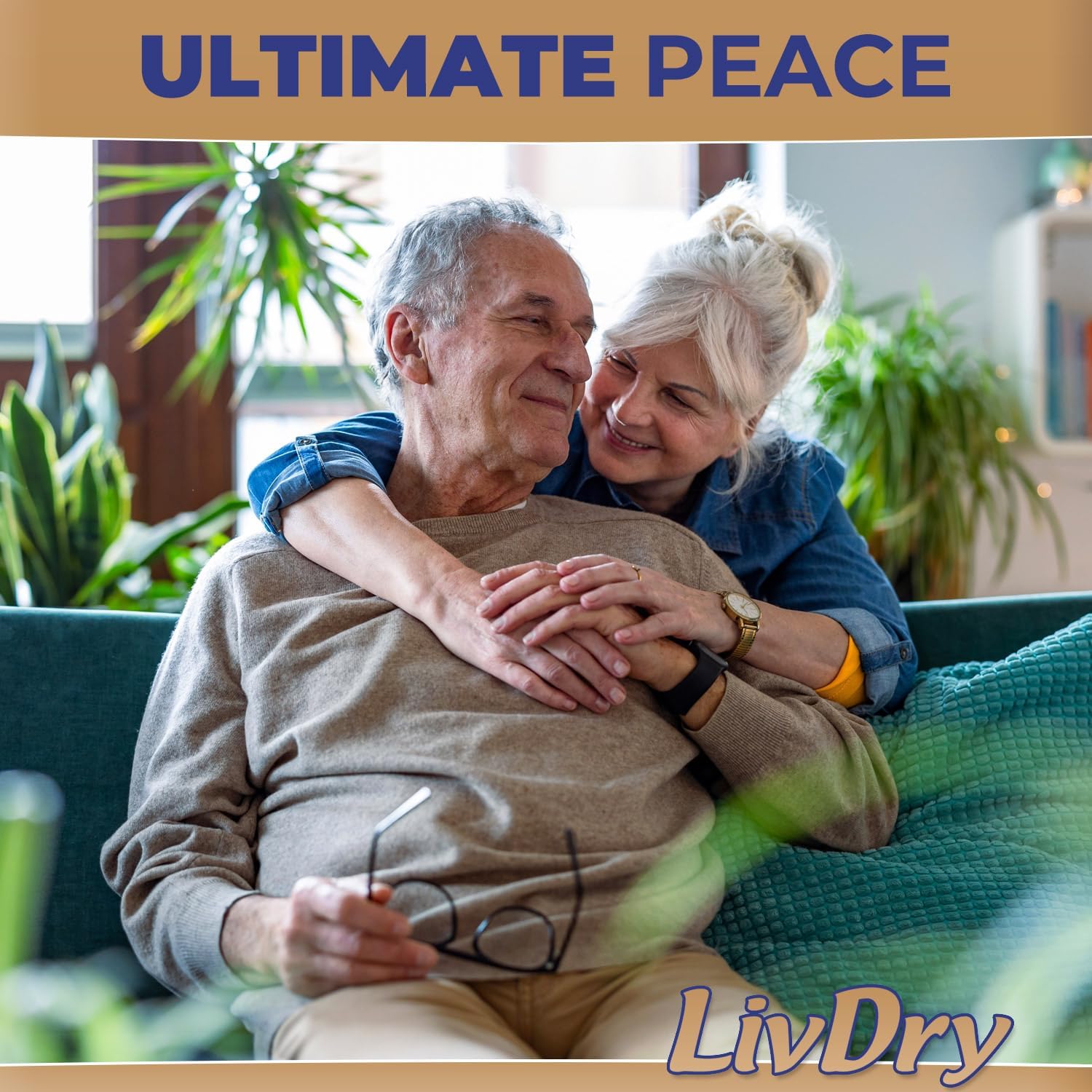 LivDry Ultimate XL Adult Incontinence Underwear, High Absorbency, Leak Cuff Protection, X-Large, 48-Pack