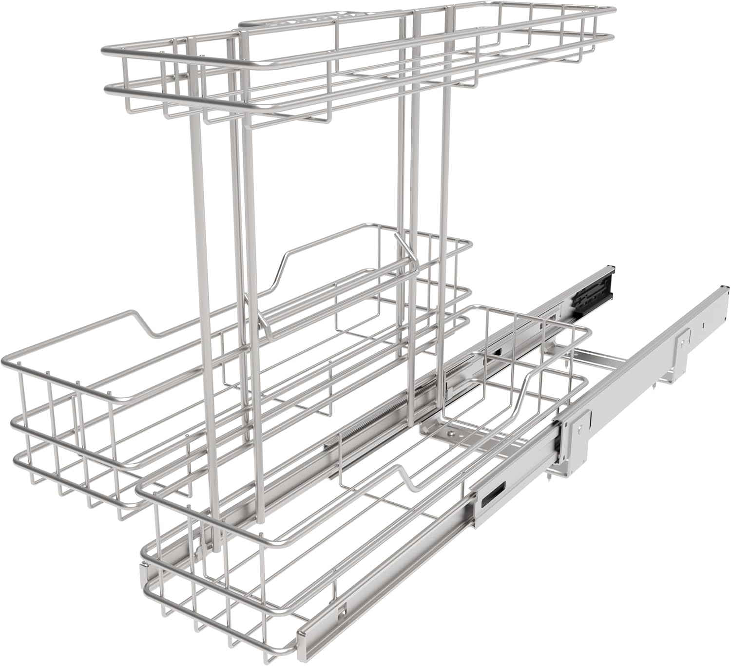 Under Sink Organizer 9" W X19 D, Pull Out Cabinet Organizer 2 Tier