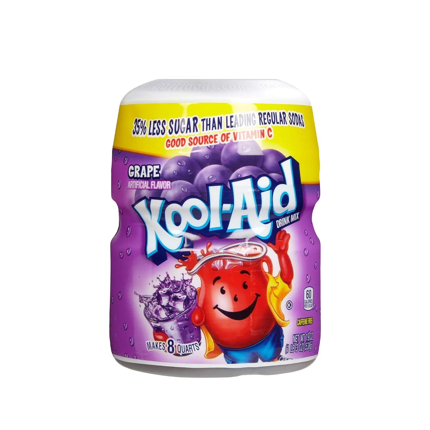 Kool-Aid Sugar-sweetened Grape Powdered Soft Drink Mix, 19 O, 19 OZ