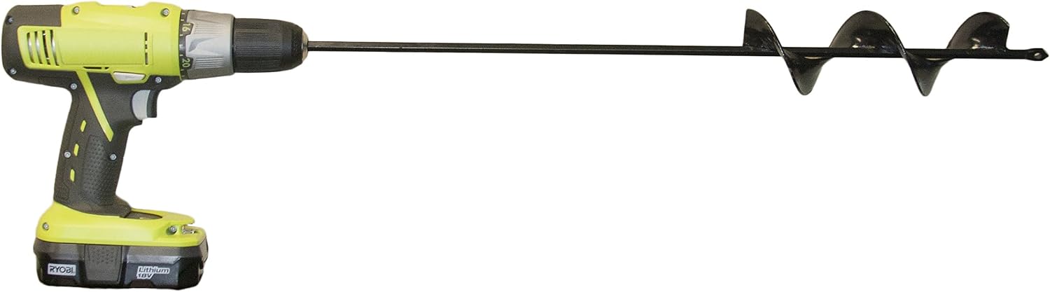 Willard & May Flower Bulb HEX Shaft Drill Planter, Non-Slip – 2.75 by 24 inch - Bulb & Bedding Plant Auger
