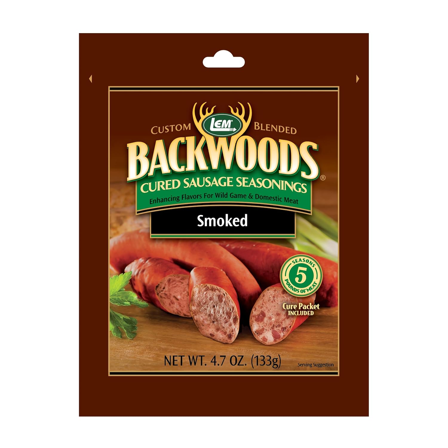 LEM Backwoods Cured Sausage Seasoning with Cure Packet, Jalapeno Summer Sausage