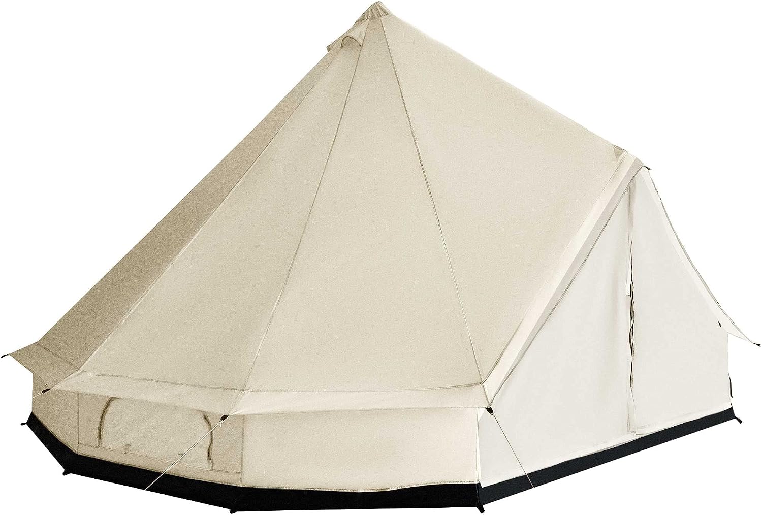 Outsunny 10-Person Yurt Tent with Spacious Interior 16' x 16' x 10' | Glamping Bell Tent, Breathable Waterproof Design, for Family Outdoor Camping