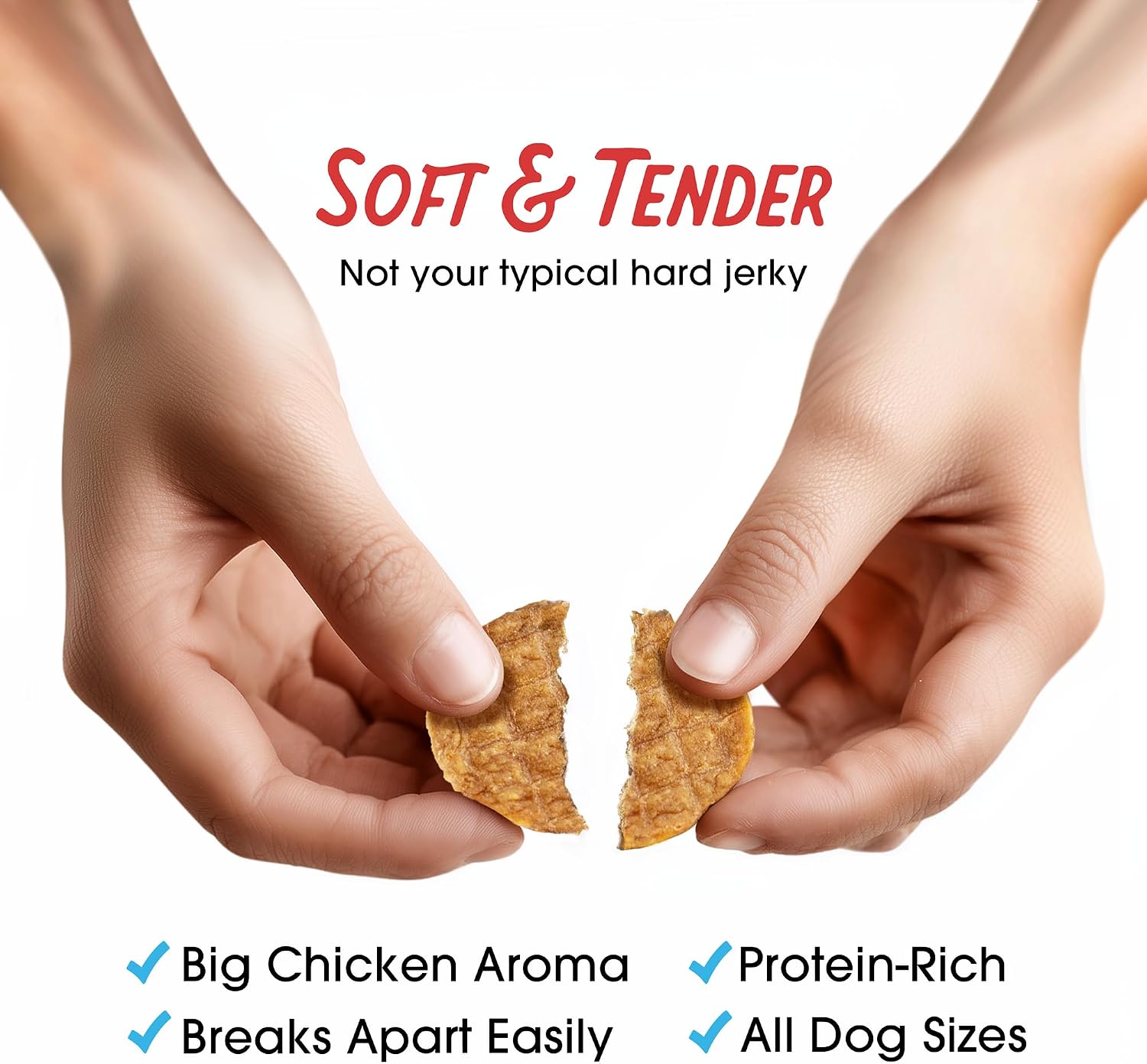 Farmland Traditions Filler Free Dogs Love Chicken Premium Jerky Treats for Dogs, 3 lb. Bag