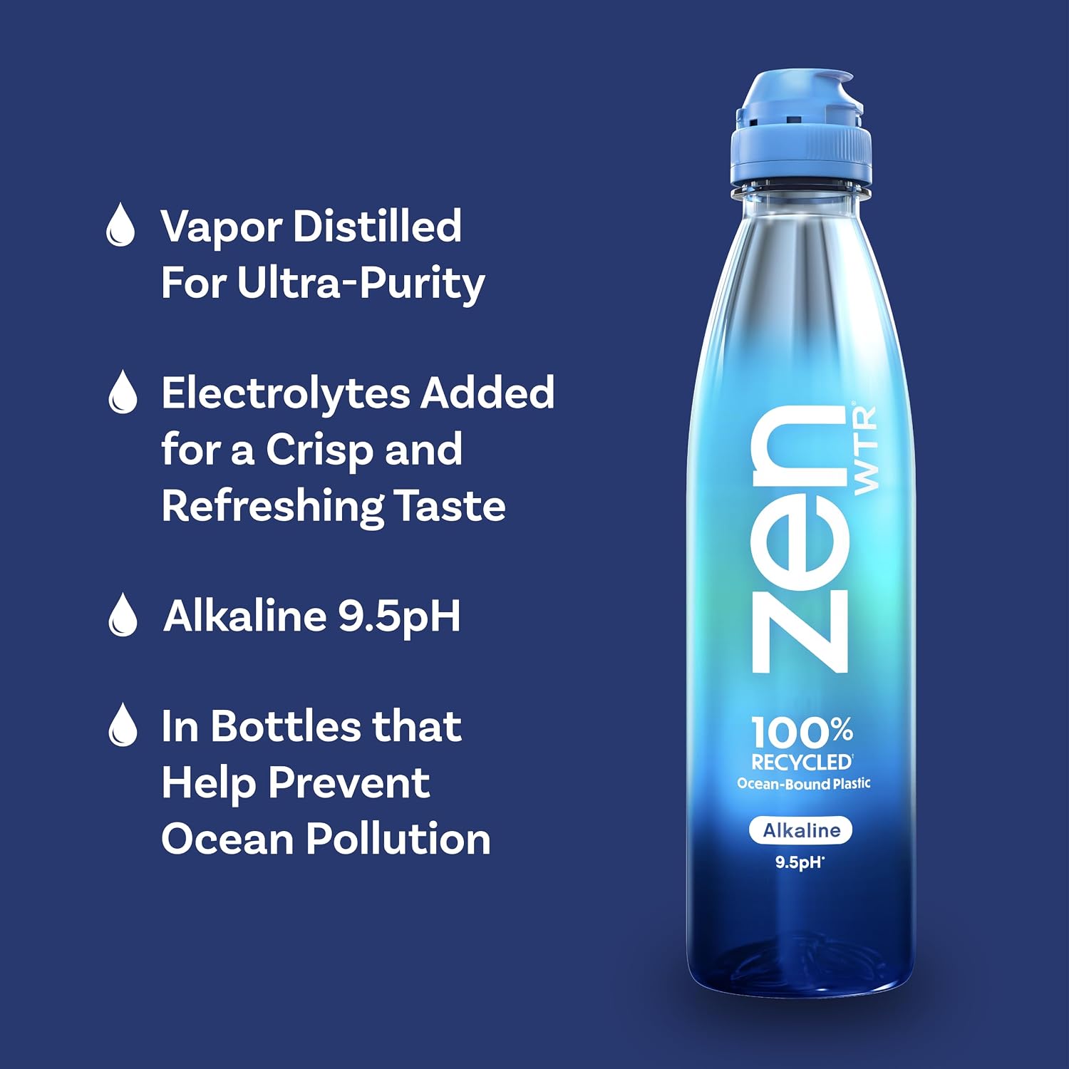 ZenWTR, Alkaline Water, 1.5 Liter