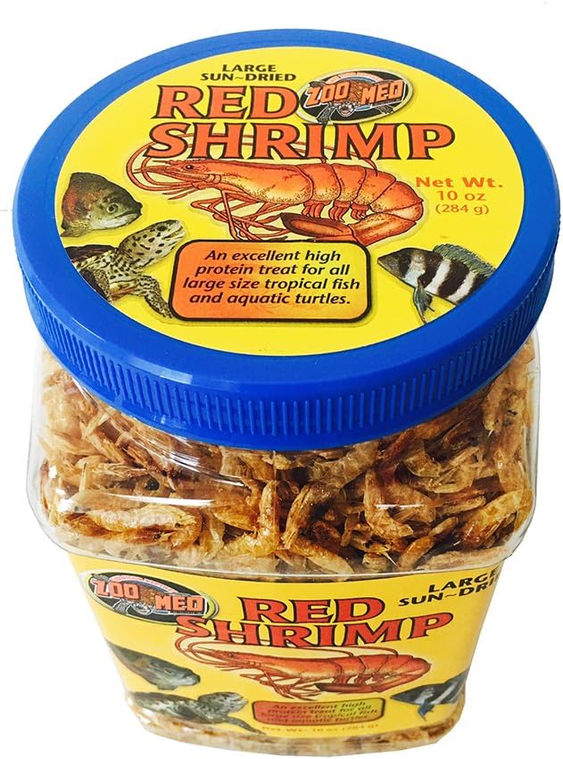 Zoo Med Large Sun-Dried Red Shrimp 10oz Each (2 Pack)