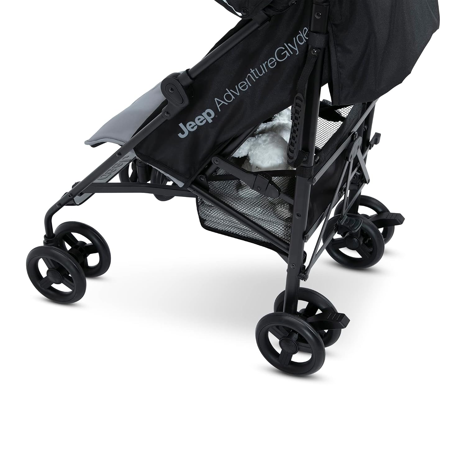Jeep AdventureGlyde Stroller by Delta Children - Lightweight Travel Stroller with Smoothest Ride & Compact Fold, 3-Position Recline
