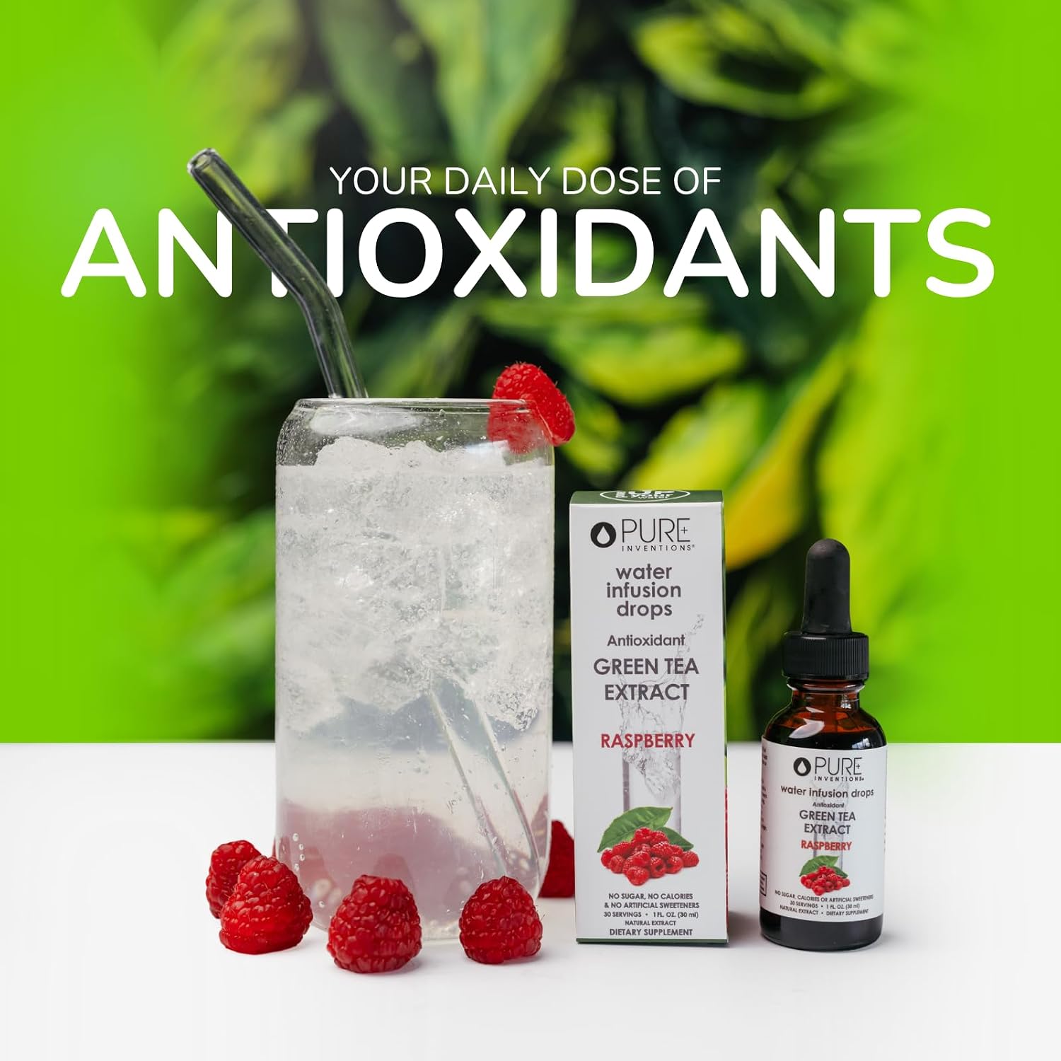 Pure Inventions Water Enhancer Drops - Refreshing and Delicious - Antioxidants, Electrolytes - No Sugar, Calories, or Artificial Sweeteners - Cranberry and Elderberry (60 Servings)