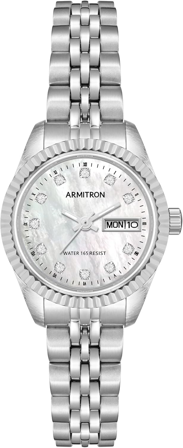 Armitron Women's Genuine Crystal Accented Bracelet Watch, 75-2475