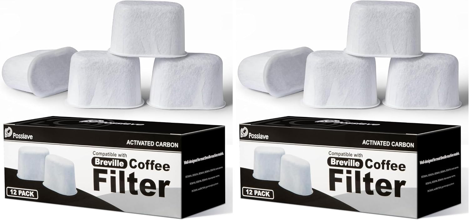 Possiave 12-Pack Water Filters Compatible with Breville BWF100 Machines