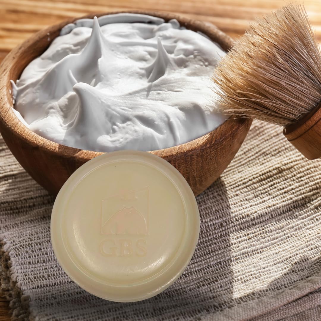 GENTS Men’s Shave Soap, 97% Natural Cedar Pine Scent, Rich Lather Wet Shaving, Traditional Shaving Soap for Men, 3oz Puck