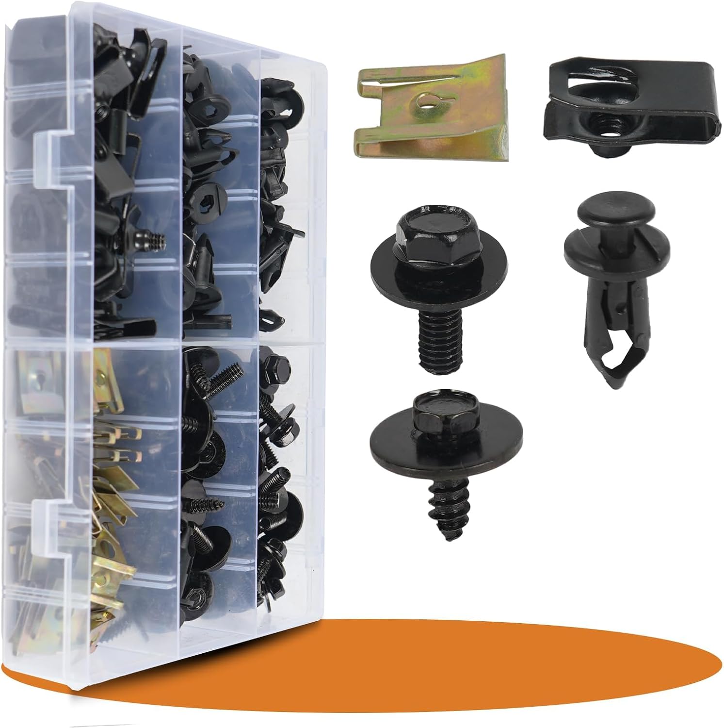 OTUAYAUTO 245 PCS Fender Clips Car Clips Bumper Plastic Rivets