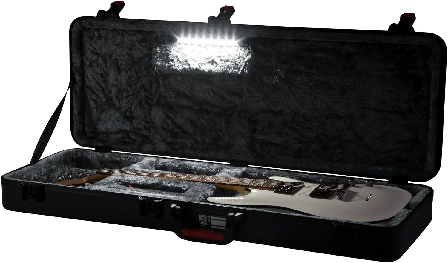Gator Cases Molded Flight Case For SG Style Double Cut Away Guitars With TSA Approved Locking Latch, (GTSA-GTRSG)