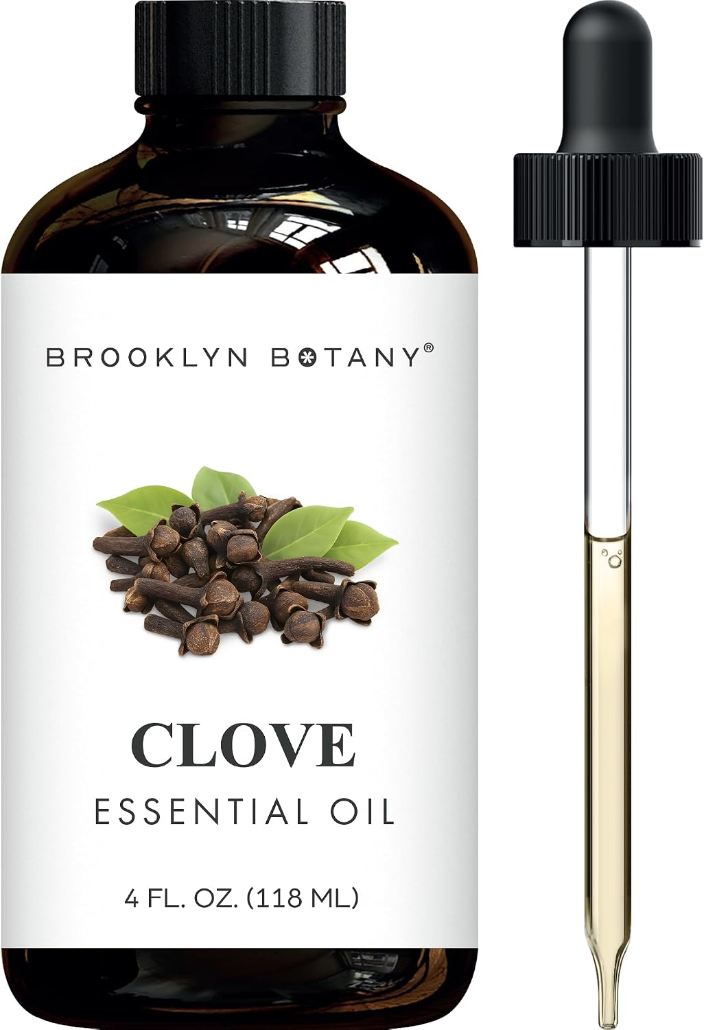 Brooklyn Botany Peppermint Essential Oil - Huge 4 Fl Oz - 100% Pure and Natural - Premium Grade with Dropper - for Aromatherapy and Diffuser