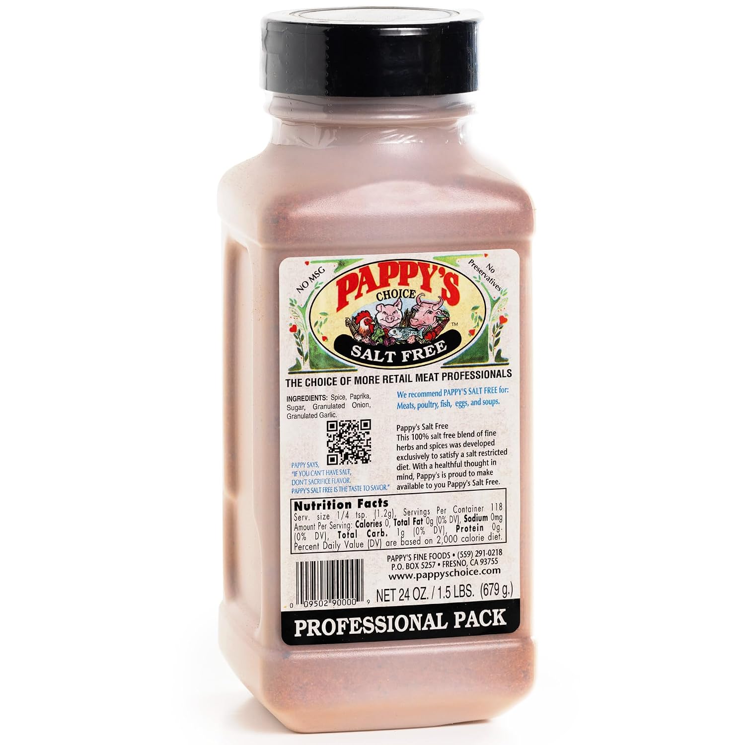 Pappy's Choice Original Seasoning, 32 Oz | California's Legendary Seasoning Blend, Santa Maria Style, Perfect for BBQ, Beef, Burgers, Brisket, Tri-tip and Steak
