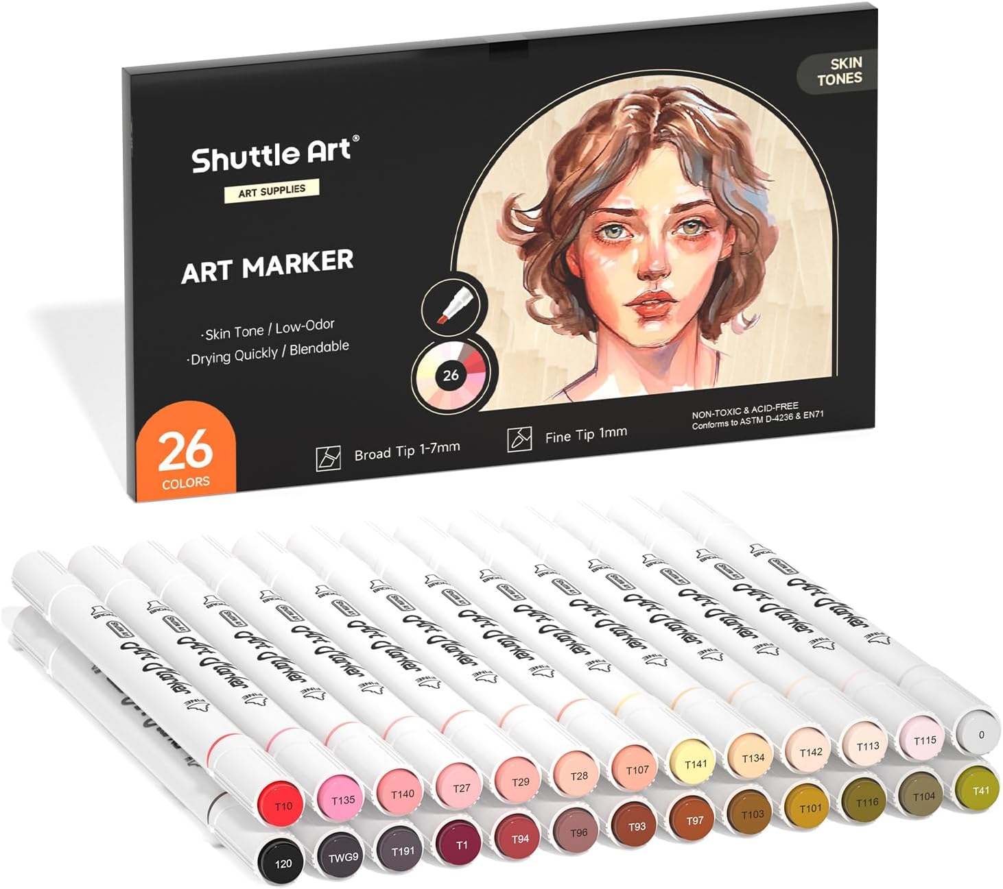 Shuttle Art 101 Colors Alcohol Markers