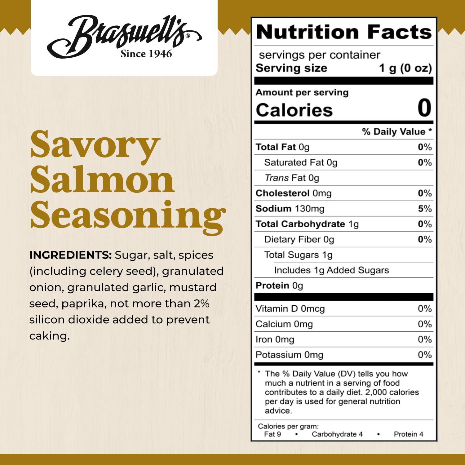 Braswell’s Select Blackened Seafood Seasoning – Small-Batch, Renowned Specialty, Made in USA, Since 1946 (5.25oz)