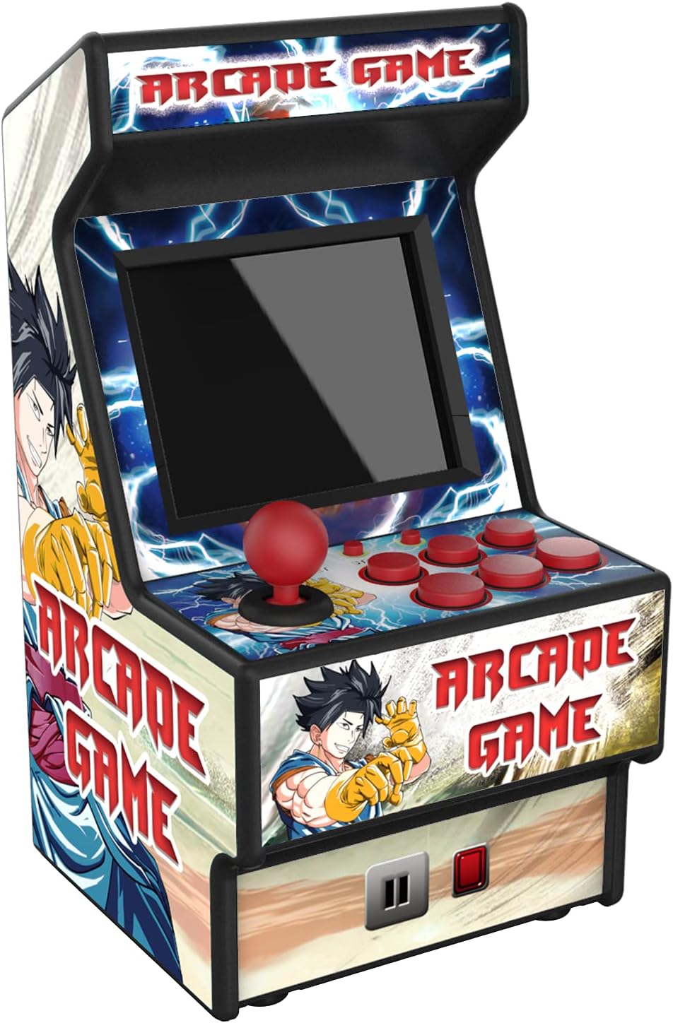 Mini Arcade Machine, Built in 156 Classic Retro Games, 2.8 Inch Screen | 156 Classic 16-Bit Video Games, Handheld Game Console, Rechargeable Battery, Support for TV Output, Birthday Present for kids