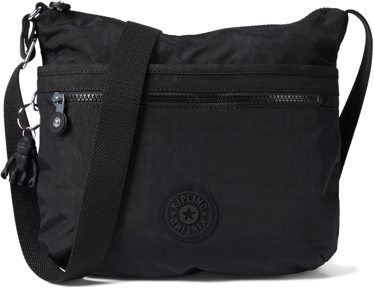 Kipling Womens Arto Crossbody Bag, Black Noir, 11.25 L X 10.25 H X 1.5 D US