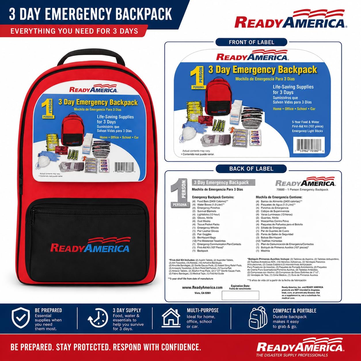 Ready America Backpack