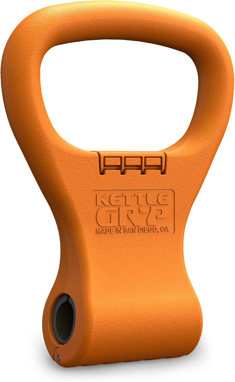 KETTLE GRYP Dumbbell to Kettlebell Grip Converter Handle Made in USA Orange