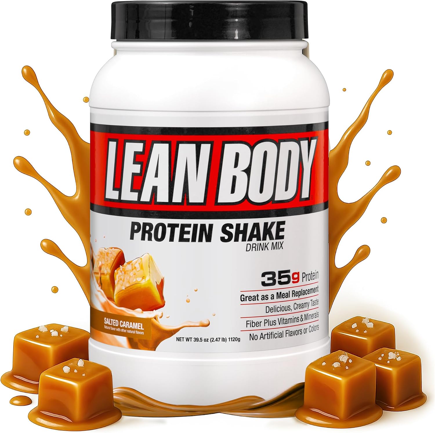 Labrada Nutrition Lean Body Hi-Protein Shake, Strawberry, 2.47-Pound Tub Strawberry Packaging May Vary