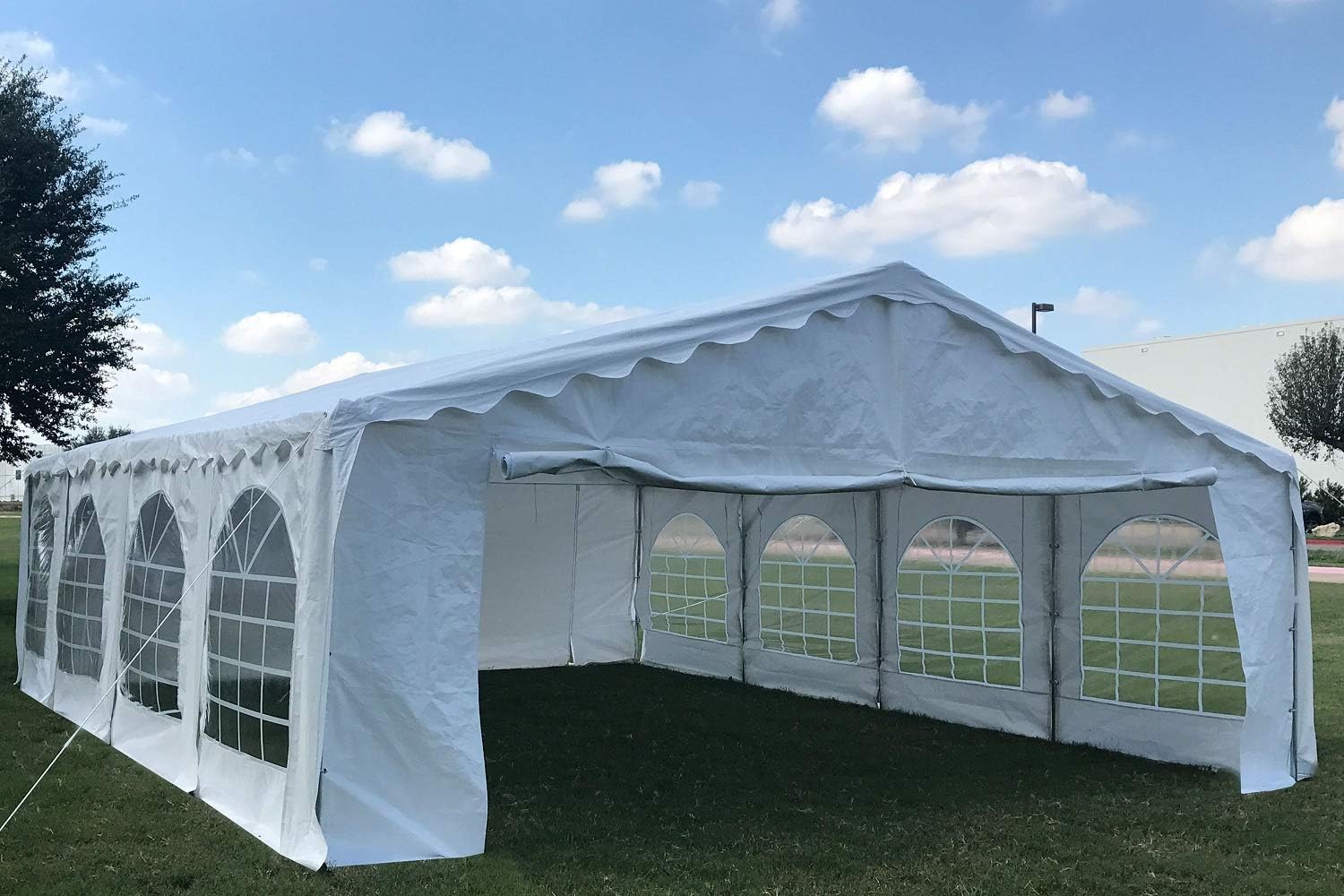 DELTA 26'x16' Budget PE Party Tent + (2) Long Bags + (1) Short Bag, Tents for Parties, Canopy Carpas para Fiestas,Wedding Event Tents for Outdoor Events (B Model)